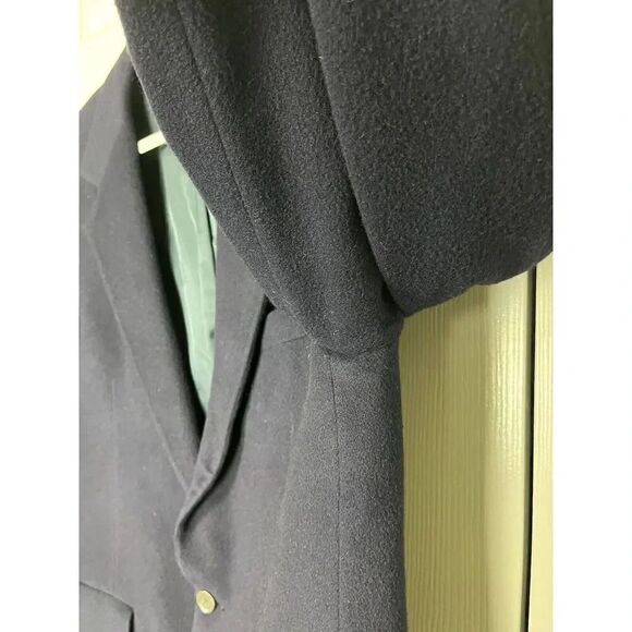 Woolf Brothers Men’s‎ Cashmere Navy Blue Suit Jacket Sz L - Picture 10 of 16